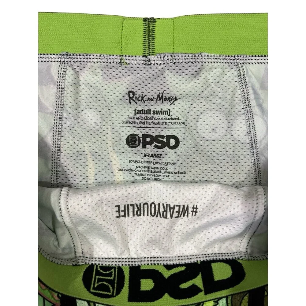PSD Mens Boxer Briefs Rick and Morty Flames‎ Size XL